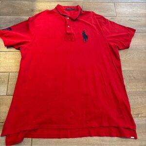 Vintage Ralph Lauren Men's Bold Red Polo Shirt size 3XLT